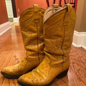 Genuine Ostrich leather men’s boots